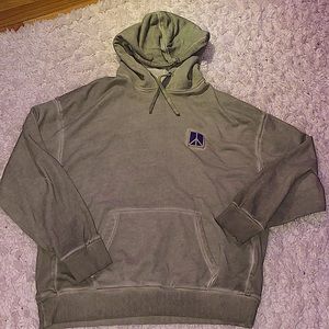Saturdays NYC Green Peace Sign Skater Hoodie